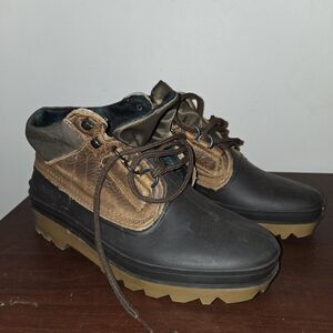 Baffin Men's Black and Brown Rain Boots